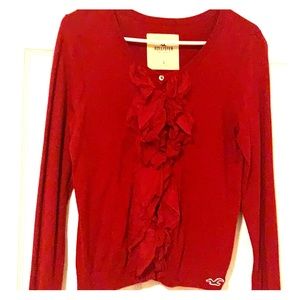 Red Sweater from Hollister !!